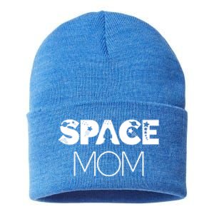 Space Day Mom Astronaut Moon Stars Universe Planet Gift Sustainable Knit Beanie