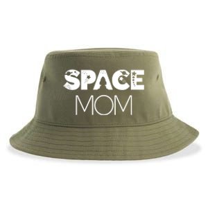 Space Day Mom Astronaut Moon Stars Universe Planet Gift Sustainable Bucket Hat