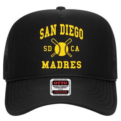 San Diego Madres San Diego Moms California High Crown Mesh Back Trucker Hat