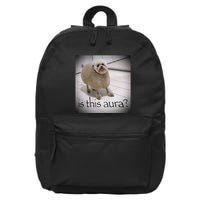 Silly Dog Meme Meme Brainrot Gen Z Funny Haircut Dog Meme 16 in Basic Backpack