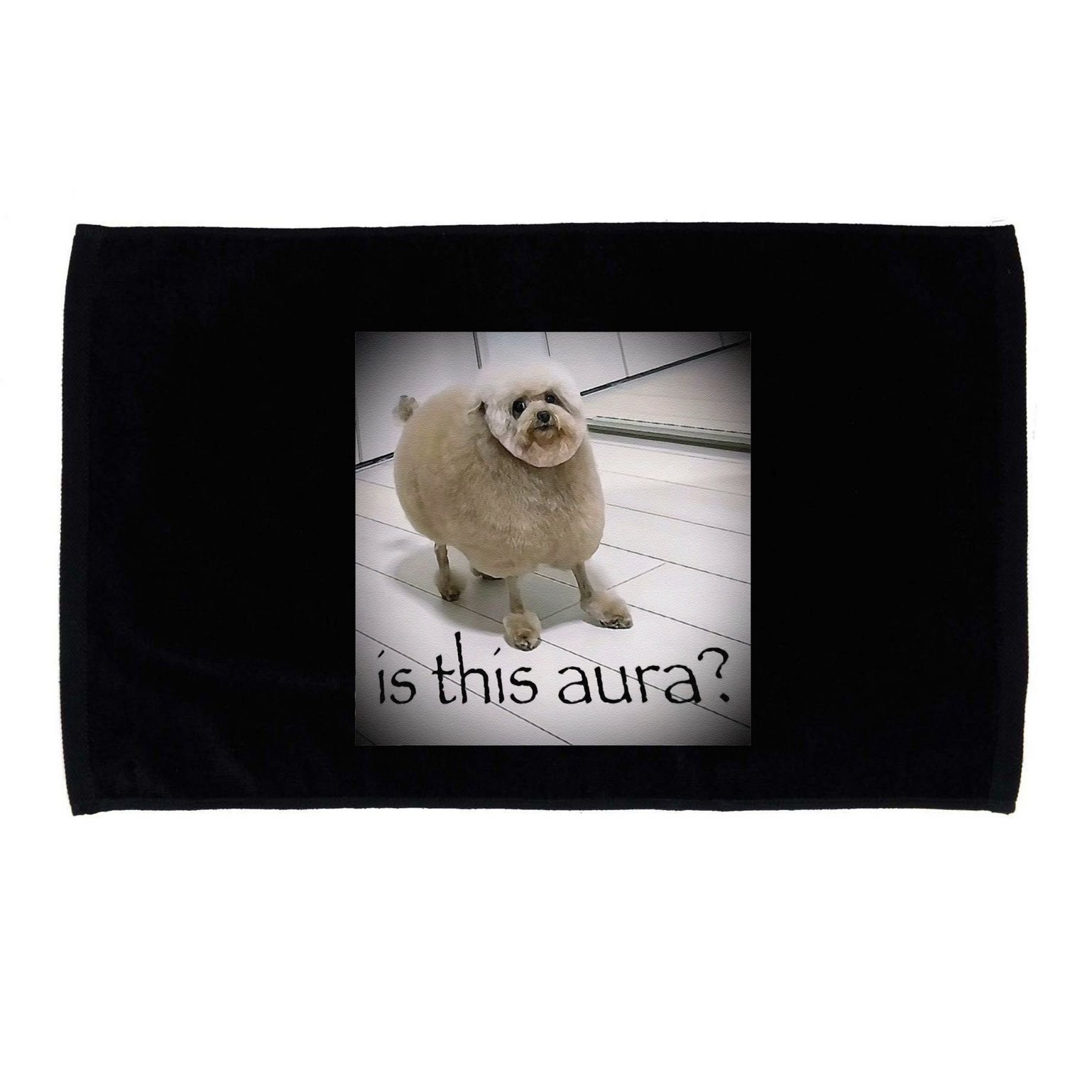Silly Dog Meme Meme Brainrot Gen Z Funny Haircut Dog Meme Microfiber Hand Towel