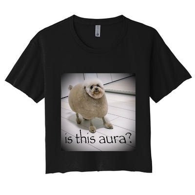 Silly Dog Meme Meme Brainrot Gen Z Funny Haircut Dog Meme Crop Top
