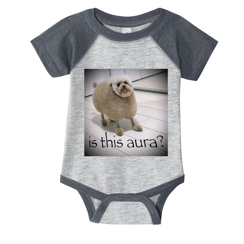 Silly Dog Meme Meme Brainrot Gen Z Funny Haircut Dog Meme Infant Baby Jersey Bodysuit