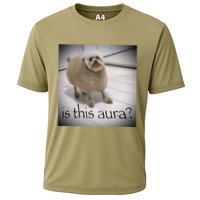 Silly Dog Meme Meme Brainrot Gen Z Funny Haircut Dog Meme Cooling Performance Crew T-Shirt