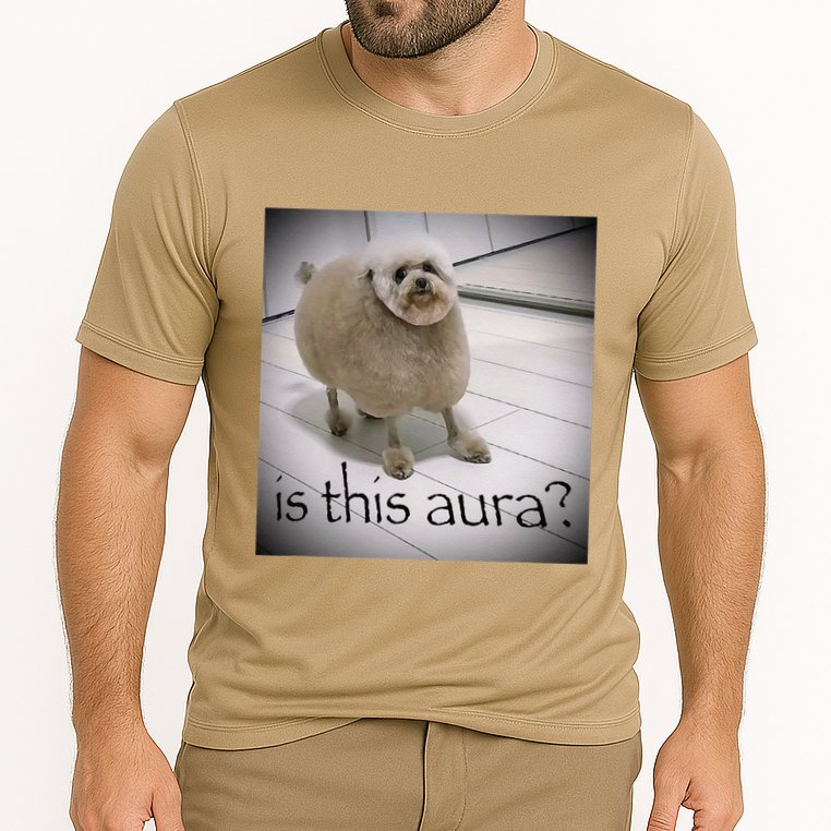 Silly Dog Meme Meme Brainrot Gen Z Funny Haircut Dog Meme Cooling Performance Crew T-Shirt