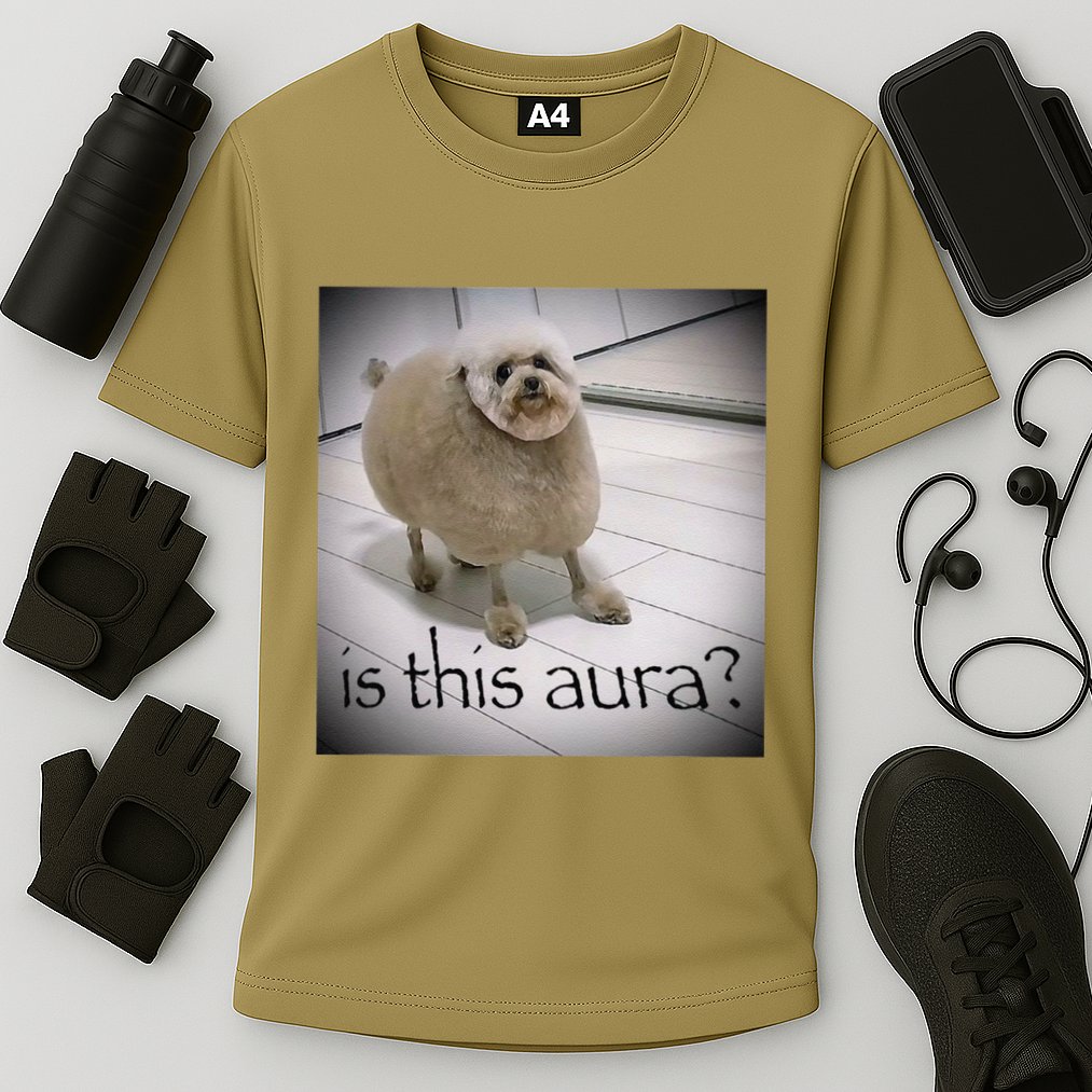 Silly Dog Meme Meme Brainrot Gen Z Funny Haircut Dog Meme Cooling Performance Crew T-Shirt