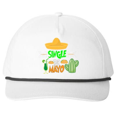 Single De Mayo for Mens Womens Kids Mexican Fiesta 5 De Mayo Snapback Five-Panel Rope Hat