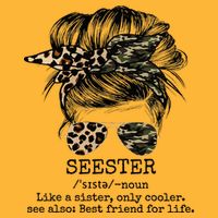 Seester Definition Messy Bun Camo Cheetah Pom Pom 12in Knit Beanie