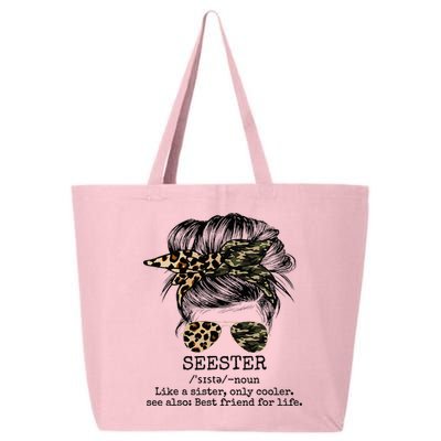 Seester Definition Messy Bun Camo Cheetah 25L Jumbo Tote