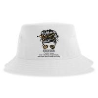 Seester Definition Messy Bun Camo Cheetah Sustainable Bucket Hat
