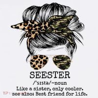Seester Definition Messy Bun Camo Cheetah Mesh Reversible Basketball Jersey Tank