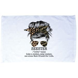 Seester Definition Messy Bun Camo Cheetah Microfiber Hand Towel