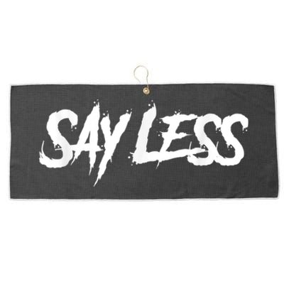 Sayless Do More, Say Less Do More. Hustle, Go Hard, No Cap Large Microfiber Waffle Golf Towel