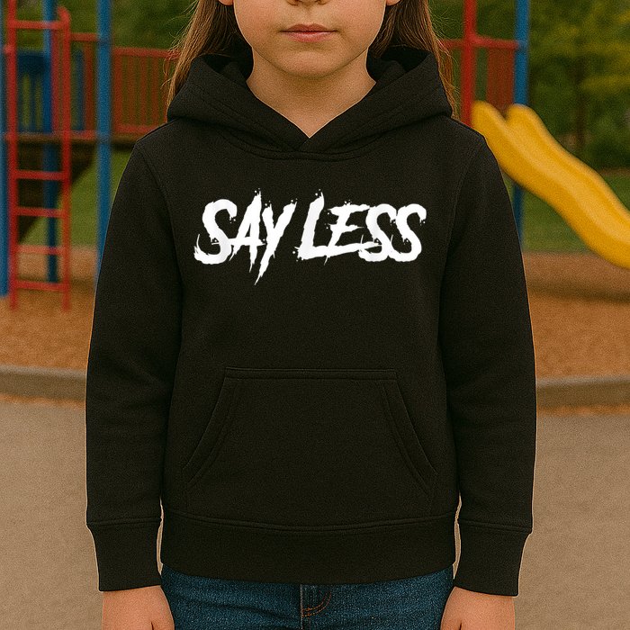 Sayless Do More, Say Less Do More. Hustle, Go Hard, No Cap Kids Hoodie