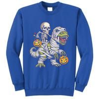 Skeleton Dinosaur Mummy Halloween Pumpkin Trick Treat Gift Sweatshirt