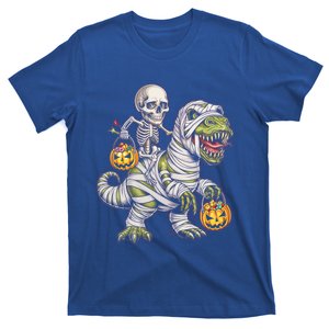 Skeleton Dinosaur Mummy Halloween Pumpkin Trick Treat Gift T-Shirt