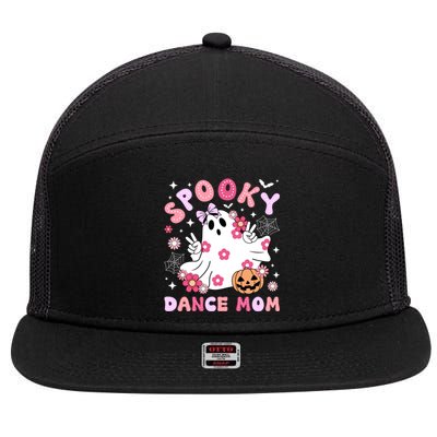 Spooky Dance Mom Halloween Dancer Mama Dancing Mom Gift 7 Panel Mesh Trucker Snapback Hat