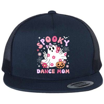 Spooky Dance Mom Halloween Dancer Mama Dancing Mom Gift Flat Bill Trucker Hat