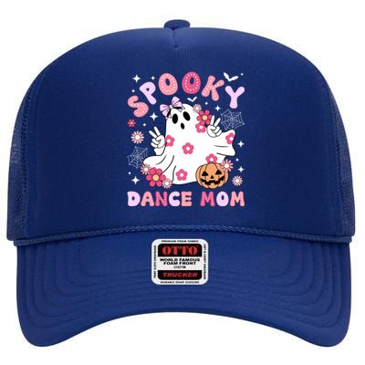 Spooky Dance Mom Halloween Dancer Mama Dancing Mom Gift High Crown Mesh Back Trucker Hat