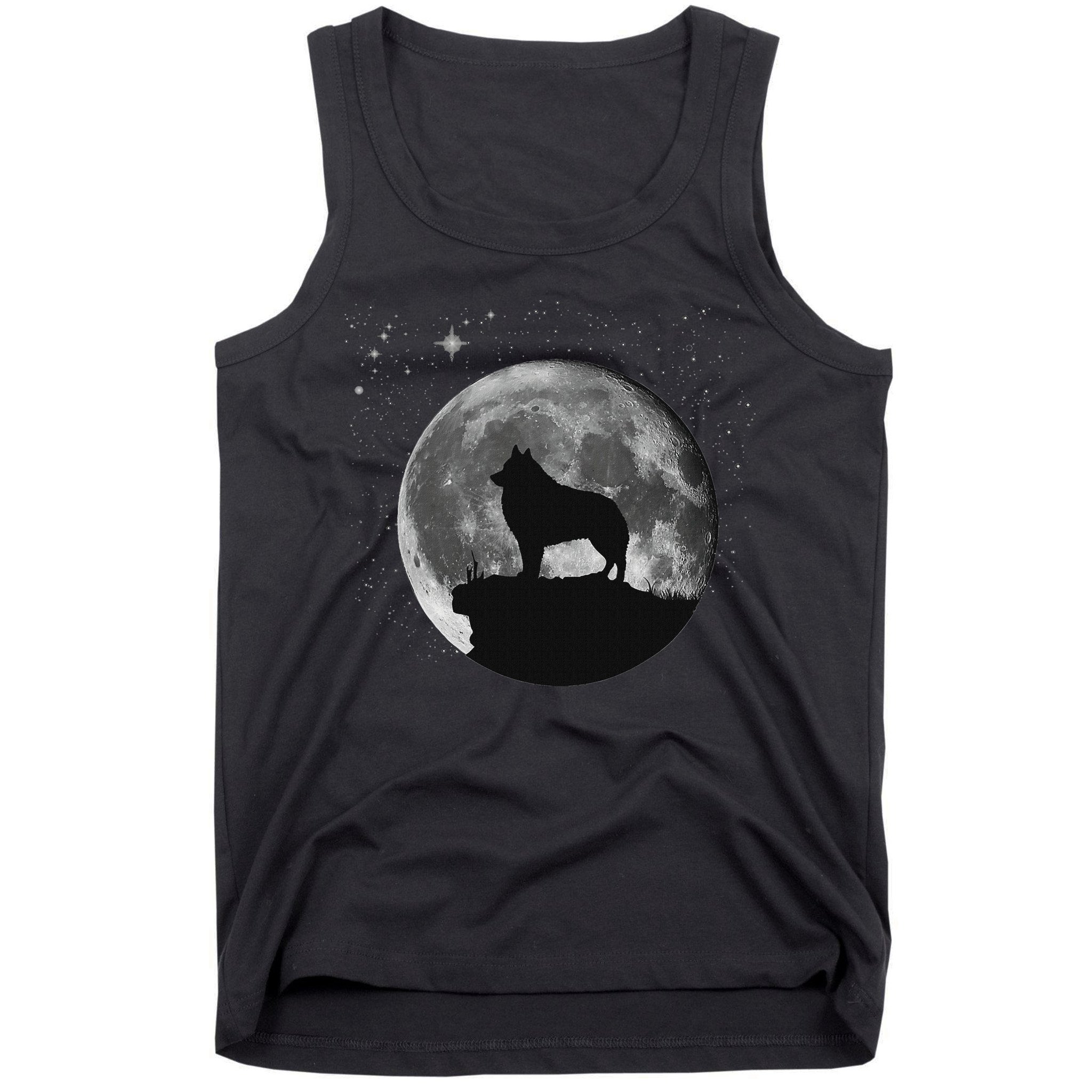 Schipperke Dog Moon Tank Top