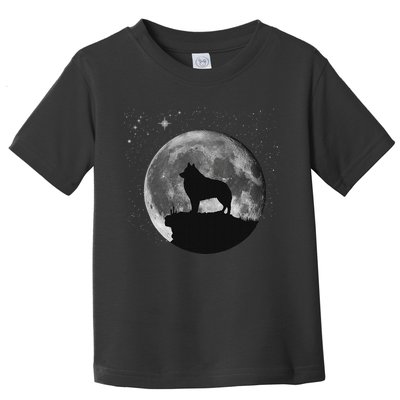 Schipperke Dog Moon Toddler T-Shirt