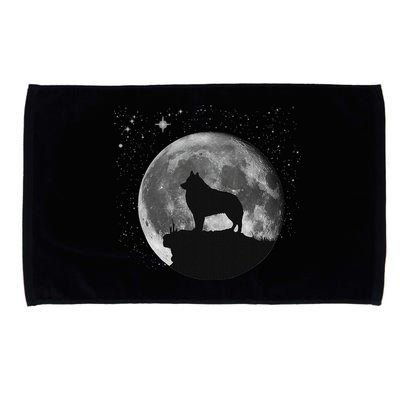 Schipperke Dog Moon Microfiber Hand Towel
