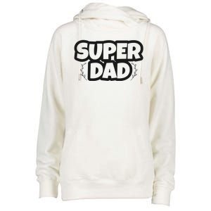 Super Dad Matching Family Pajama Womens Funnel Neck Pullover Hood