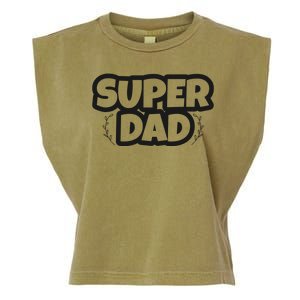 Super Dad Matching Family Pajama Garment-Dyed Women's Muscle Tee