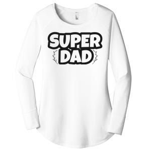 Super Dad Matching Family Pajama Women's Perfect Tri Tunic Long Sleeve Shirt