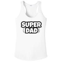 Super Dad Matching Family Pajama Ladies PosiCharge Competitor Racerback Tank