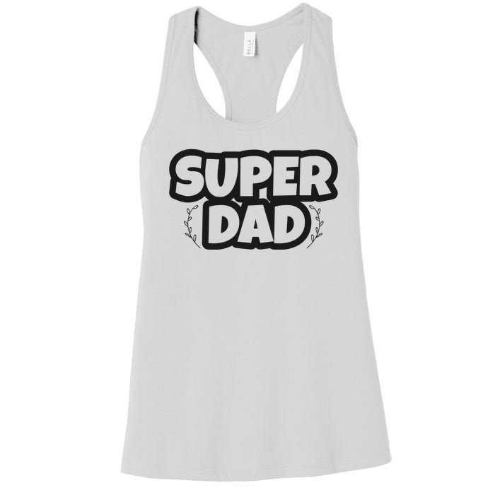 Super Dad Matching Family Pajama Women's Racerback Tank