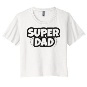 Super Dad Matching Family Pajama Women's Crop Top Tee