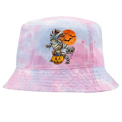 Spooky Dinosaur Mummy Costume Tie-Dyed Bucket Hat