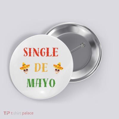 Single De Mayo (Cinco De Mayo) Button