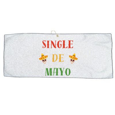 Single De Mayo (Cinco De Mayo) Large Microfiber Waffle Golf Towel