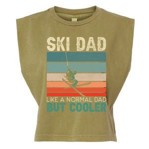 Ski Dad Mountain Ski Winter Sport Skier Snow Father Day Gift Garment-Dyed Women's Muscle Tee