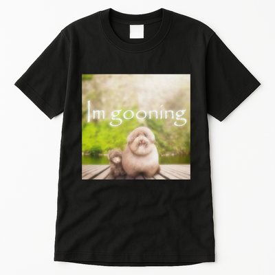 Silly Dog Meme Meme Brainrot Gen Z Funny Haircut Dog Meme Tall T-Shirt