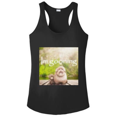 Silly Dog Meme Meme Brainrot Gen Z Funny Haircut Dog Meme Ladies PosiCharge Competitor Racerback Tank