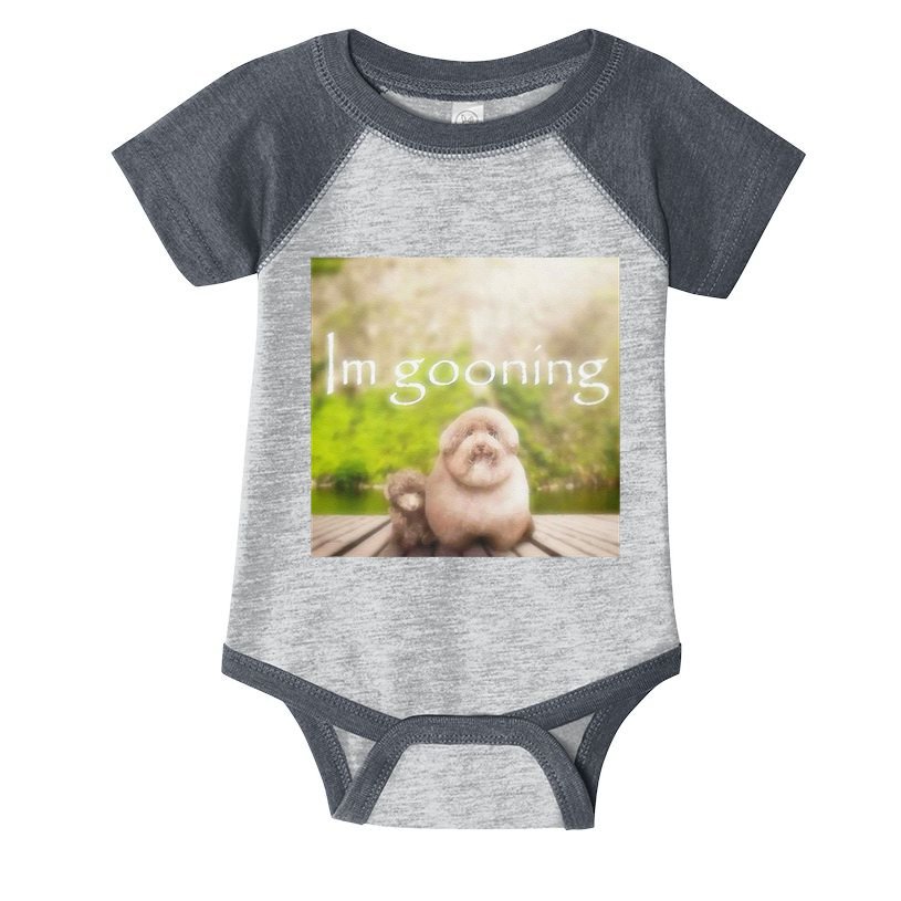 Silly Dog Meme Meme Brainrot Gen Z Funny Haircut Dog Meme Infant Baby Jersey Bodysuit