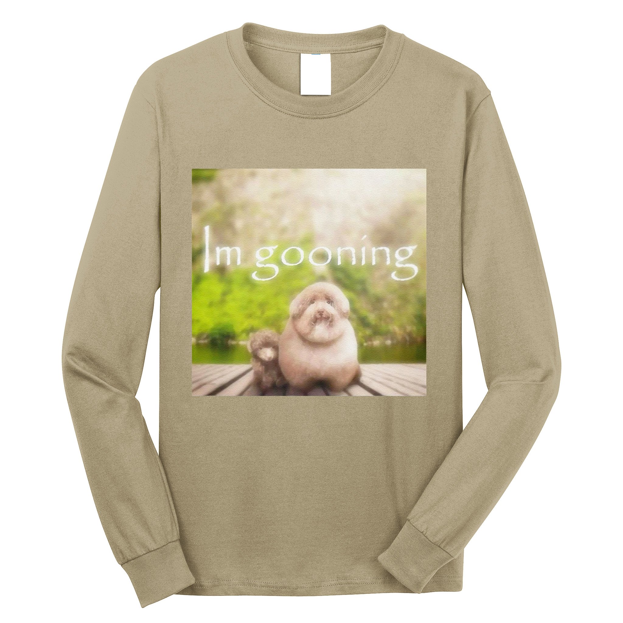 Silly Dog Meme Meme Brainrot Gen Z Funny Haircut Dog Meme Long Sleeve Shirt