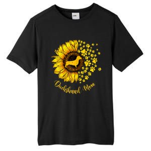 Sunflower Dachshund Mom Dog Lover Gift Tall Fusion ChromaSoft Performance T-Shirt