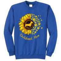 Sunflower Dachshund Mom Dog Lover Gift Sweatshirt