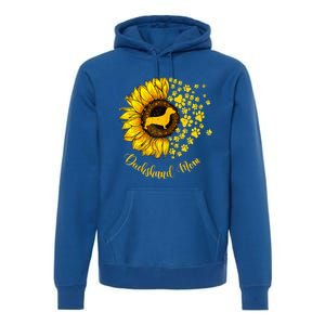 Sunflower Dachshund Mom Dog Lover Gift Premium Hoodie