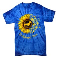 Sunflower Dachshund Mom Dog Lover Gift Tie-Dye T-Shirt