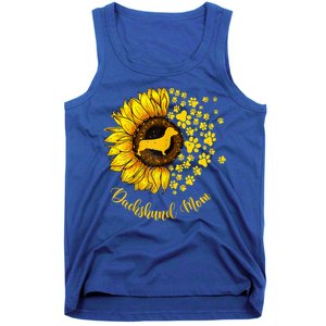 Sunflower Dachshund Mom Dog Lover Gift Tank Top