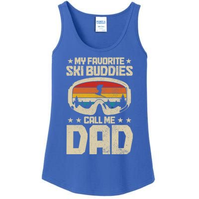 Ski Dad My Favourite Ski Buddies Call Me Dad Skiing Skier Cool Gift Ladies Essential Tank