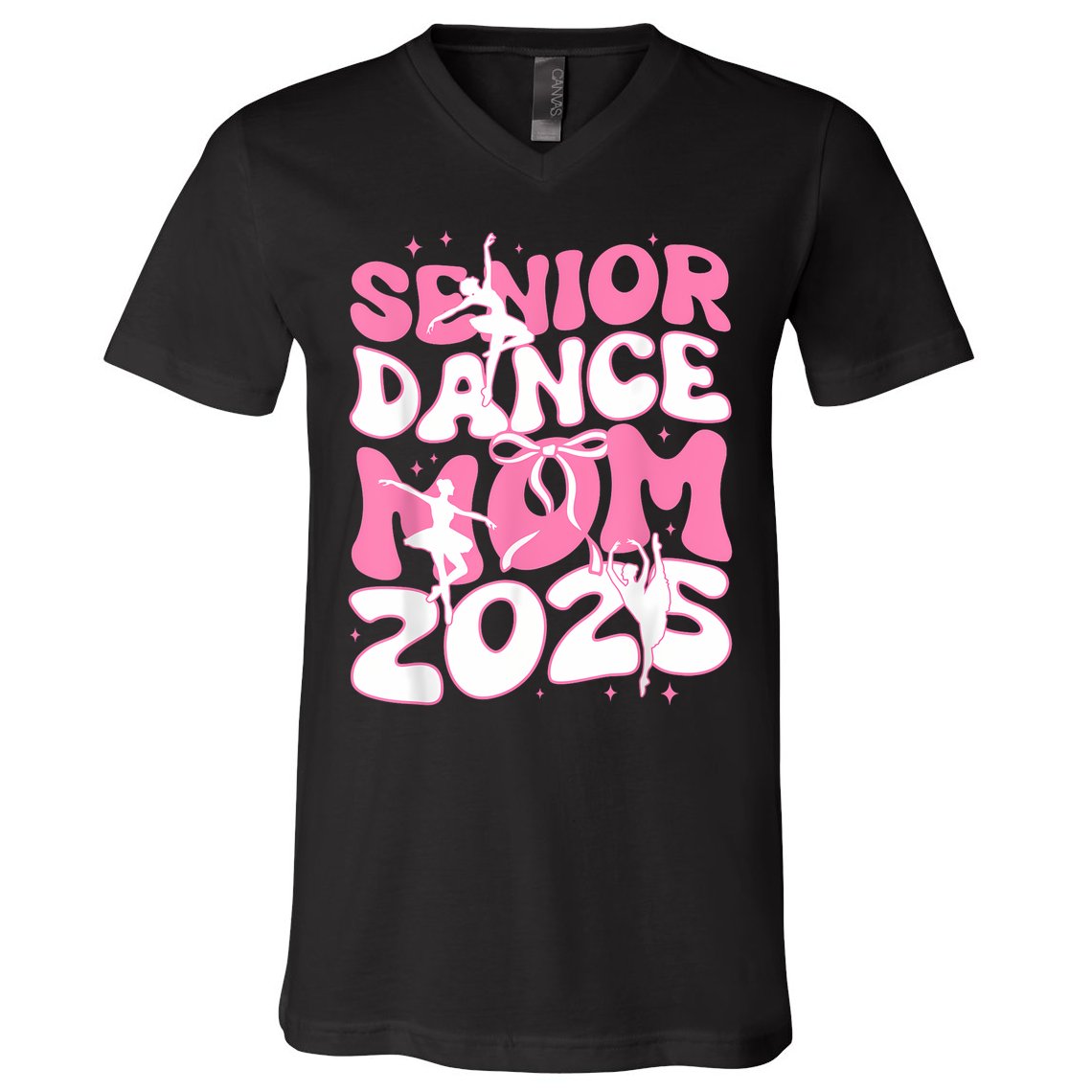 Senior Dance Mom 2025 Mother Days Blessing Ballet Hip Hop V-Neck T-Shirt