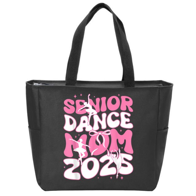 Senior Dance Mom 2025 Mother Days Blessing Ballet Hip Hop Zip Tote Bag