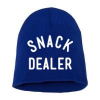 Snack Dealer Mom Teacher Daycare Funny Gift Present Cute Gift Short Acrylic Beanie