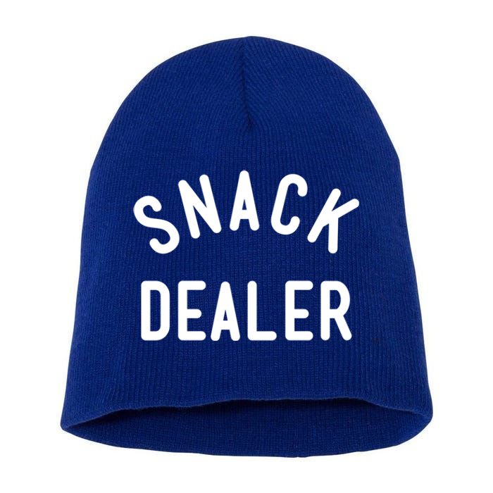 Snack Dealer Mom Teacher Daycare Funny Gift Present Cute Gift Short Acrylic Beanie